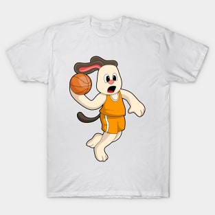 Dog at Basketball Sports T-Shirt